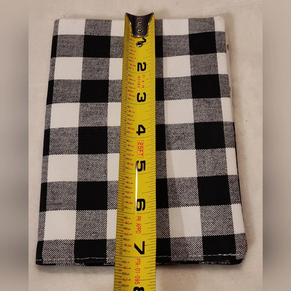 Black and White Checkered Fabric
